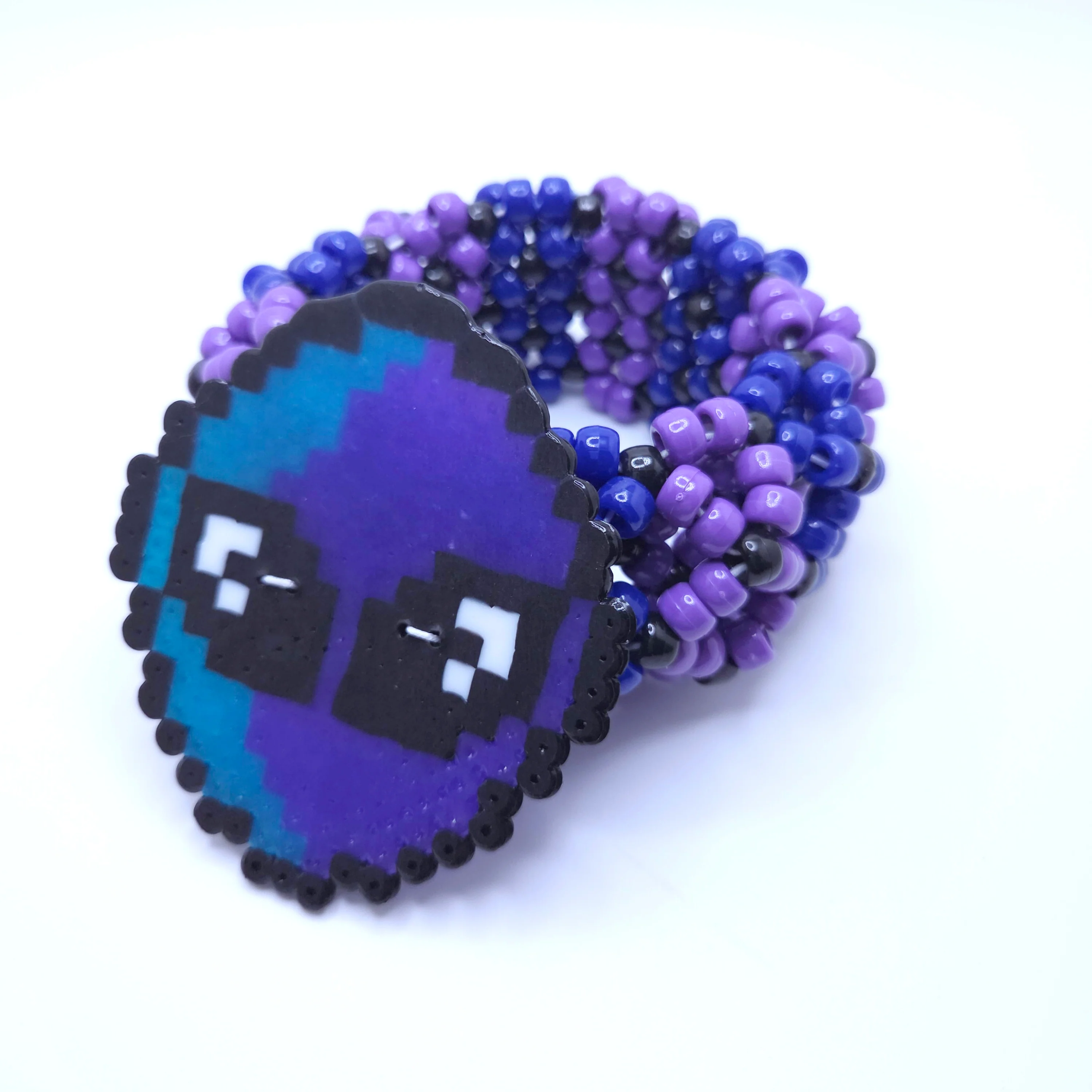 Alien Head Kandi Cuff Bracelet - Image 2