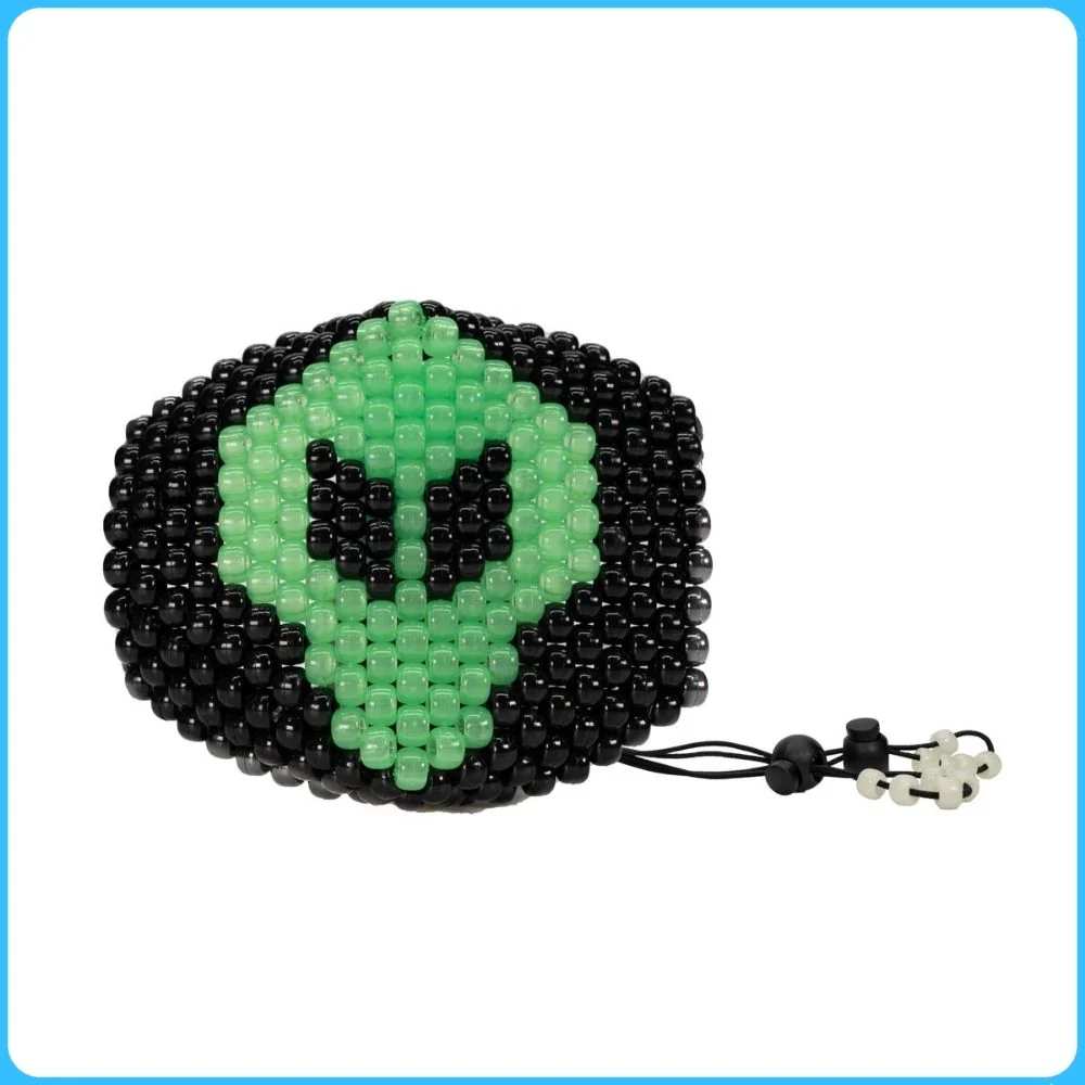 Glow-In-The-Dark Alien Surgical Kandi Mask - Image 4