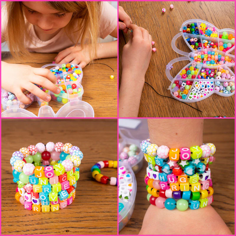 DIY Neon Glow Bracelet Bead Kit (400/box) for Beading, Bracelets, Necklace, Jewelry, Art & Crafts. Gift For Kids and Adults - Image 4