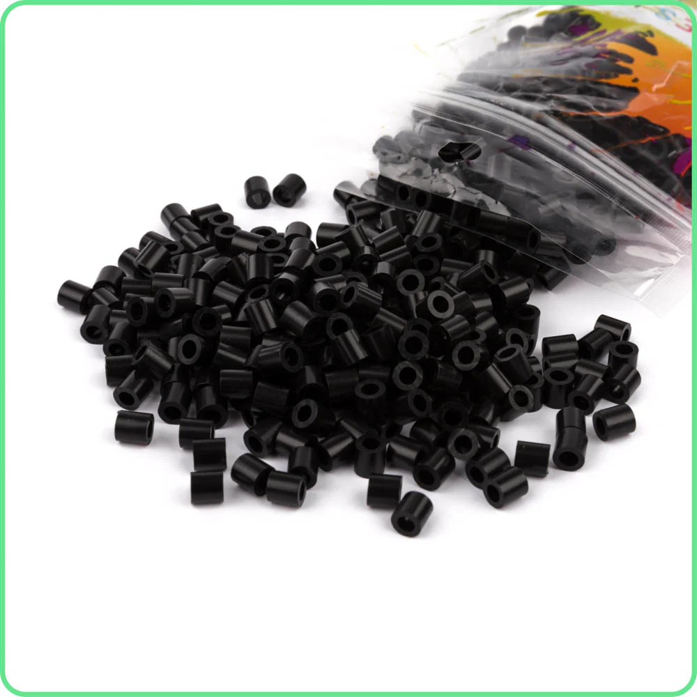 Black Fuse Beads - 5mm - 1000/Pack - Image 2