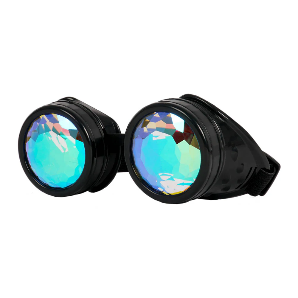 Black Kaleidoscope Round Goggles - Image 2