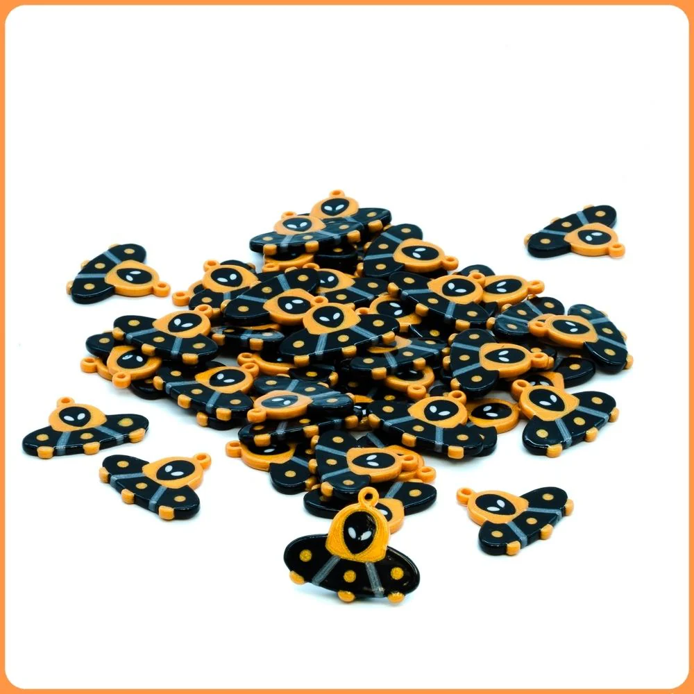 Black Spaceship Custom Charms - Image 2