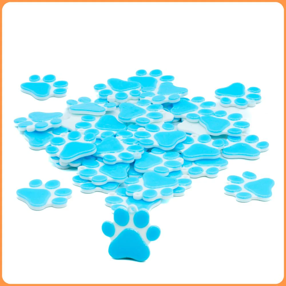 Blue Robo Kitty Paw Custom Charms - Image 2