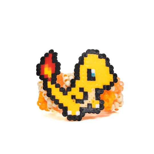 Charmander Kandi Cuff Bracelet - Image 5