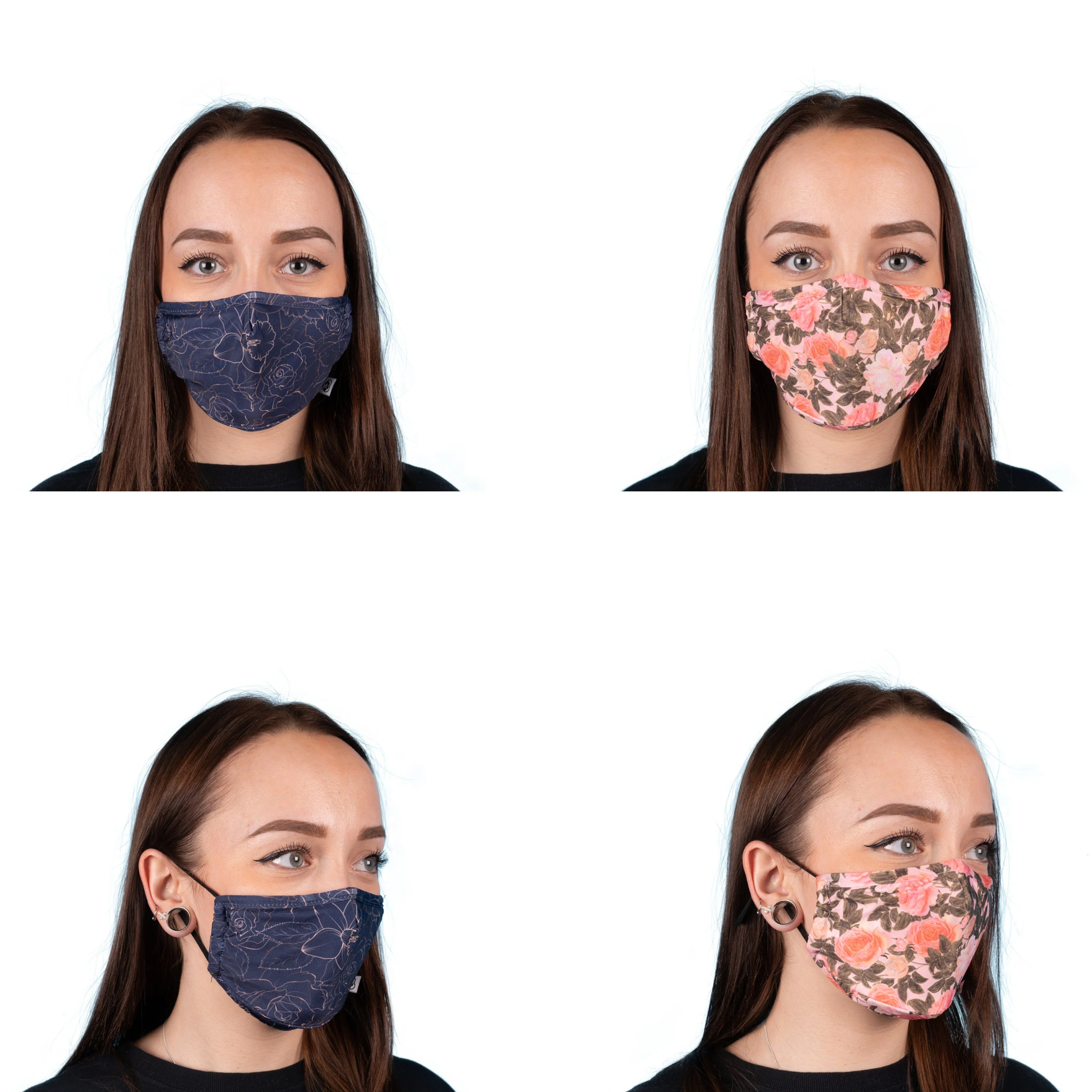 Cute Flower Face Masks - Filter Pocket, Nose Wire, Washable, Breathable and Adjustable Face Mask For Adults. Gift For Her - Image 5