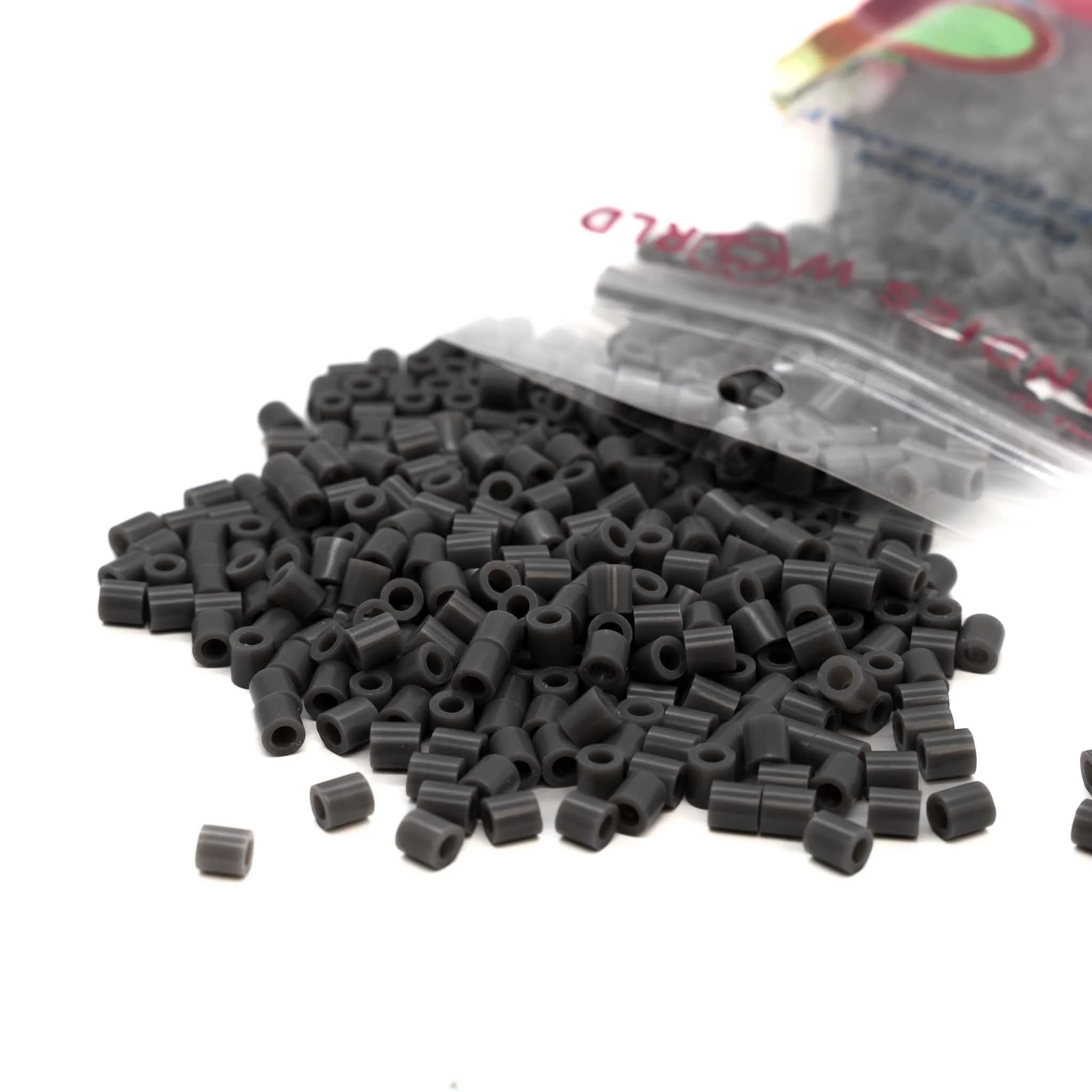 Dark Grey Fuse Beads - 5mm - 1000/Pack - Image 2