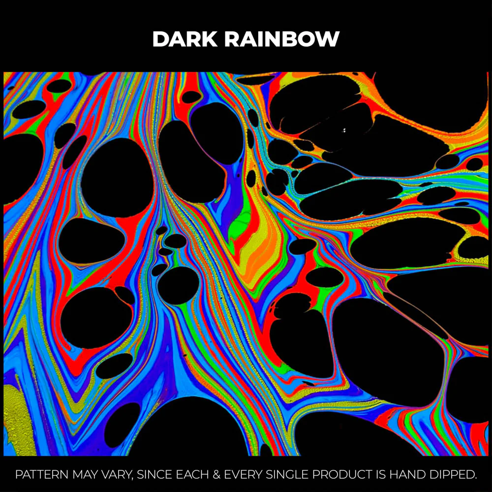 Dark Rainbow RGB Hydro-Dipped Fanny Pack - Image 3