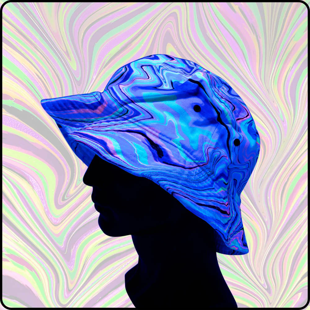 Disco Kitty UV Hydro-Dipped Bucket Hat - Image 4