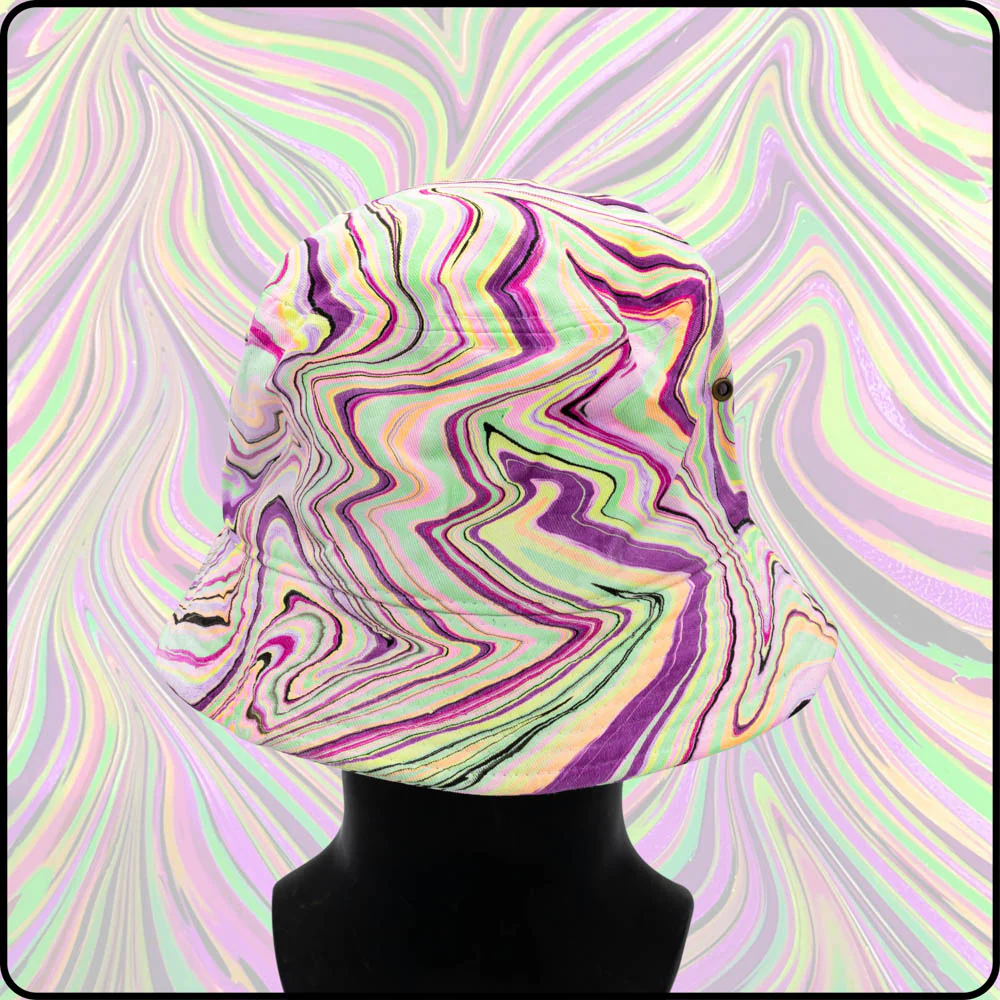 Disco Kitty UV Hydro-Dipped Bucket Hat - Image 5