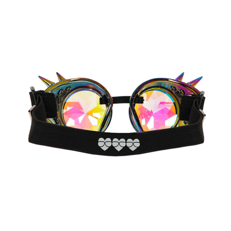 Electroplate Steampunk Kaleidoscope Round Goggles - Image 3
