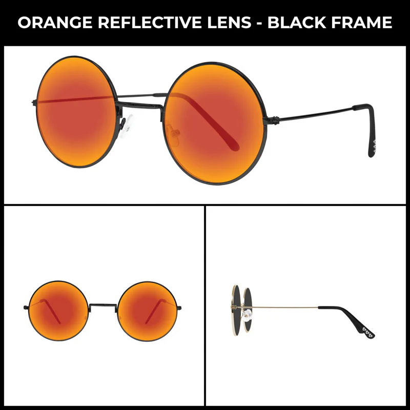 Eye Love Shadez | John Lennon Retro Collection Reflective Round Sunglasses - Image 5