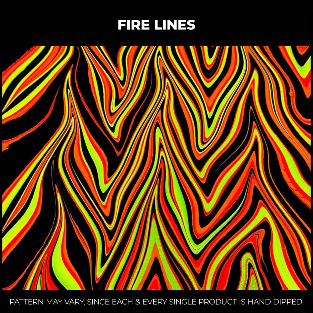 Fire Lines RGB Hydro-Dipped Bucket Hat - Image 4