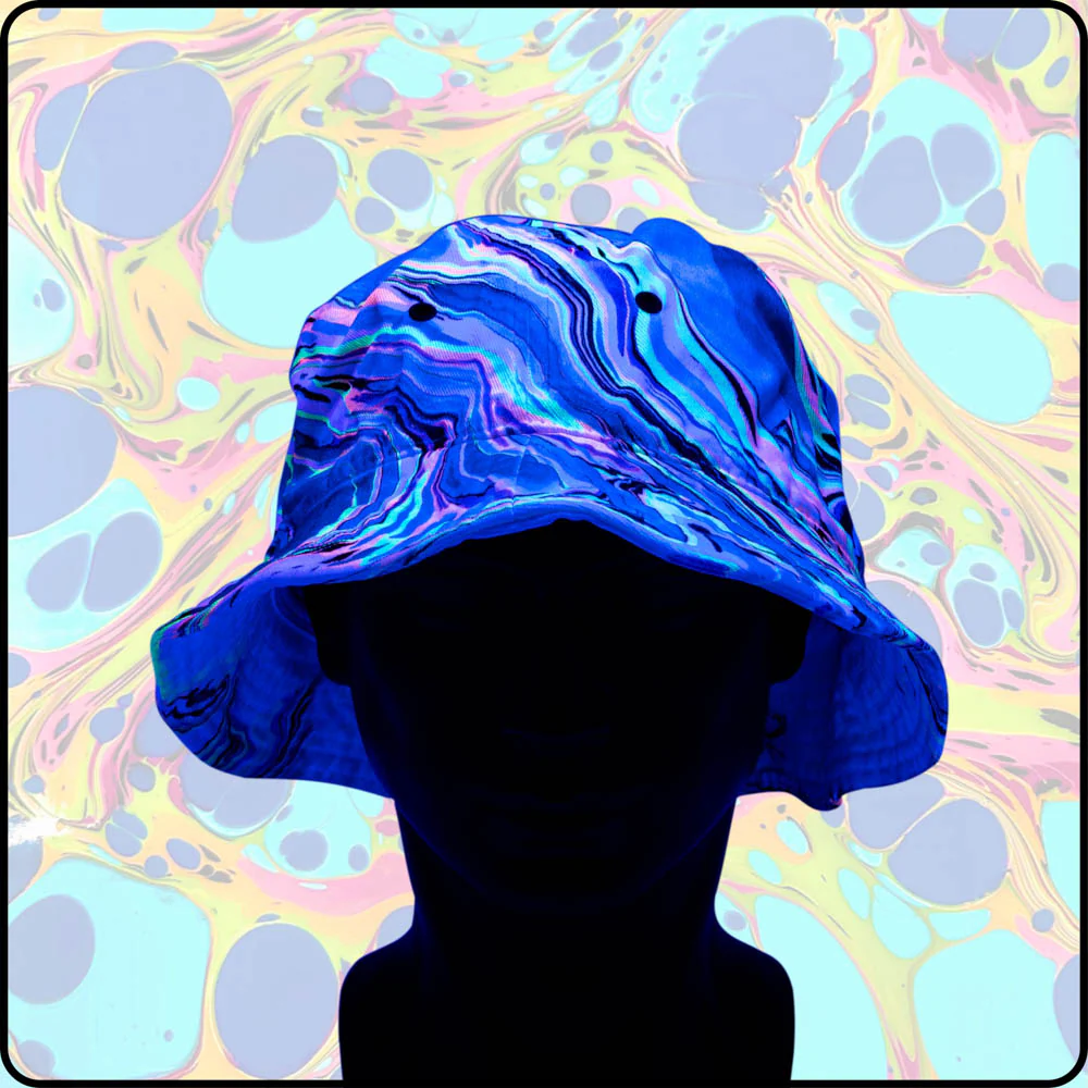 Fire Water UV Hydro-Dipped Bucket Hat - Image 2