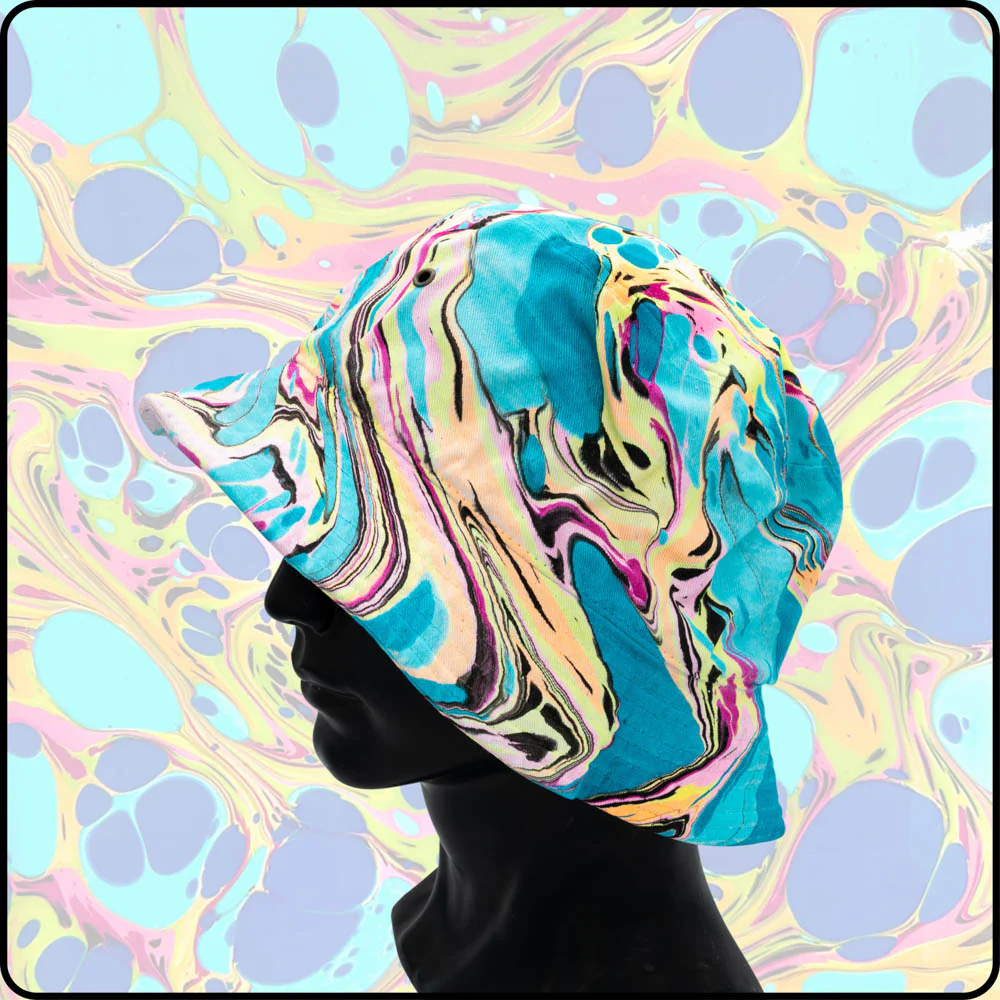 Fire Water UV Hydro-Dipped Bucket Hat - Image 3
