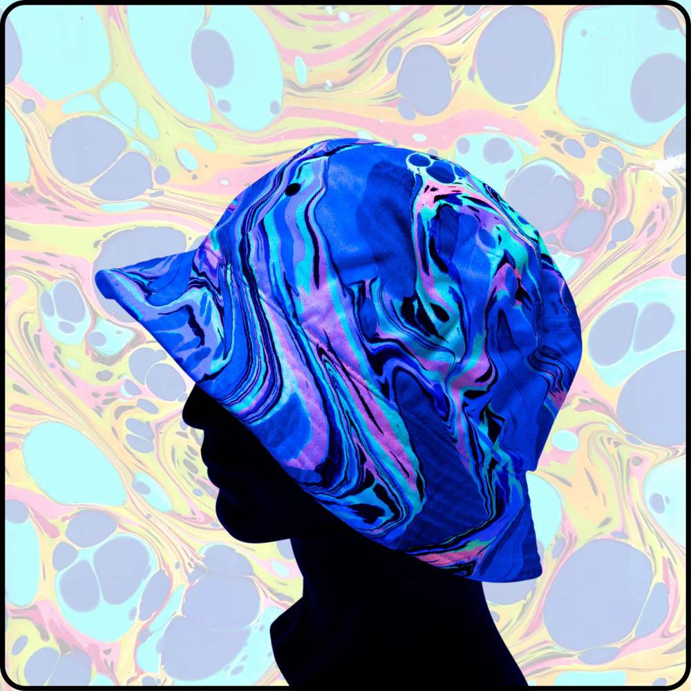Fire Water UV Hydro-Dipped Bucket Hat - Image 4