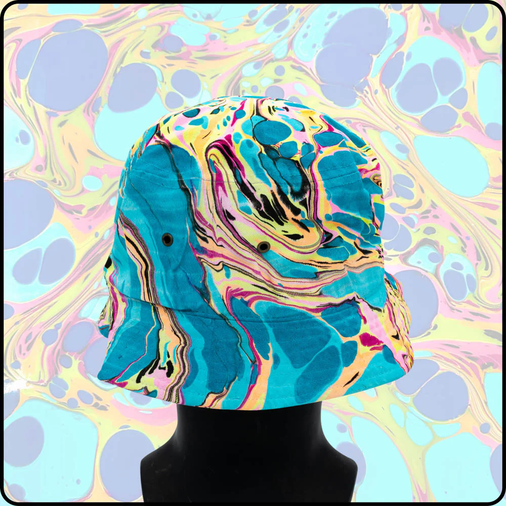 Fire Water UV Hydro-Dipped Bucket Hat - Image 5