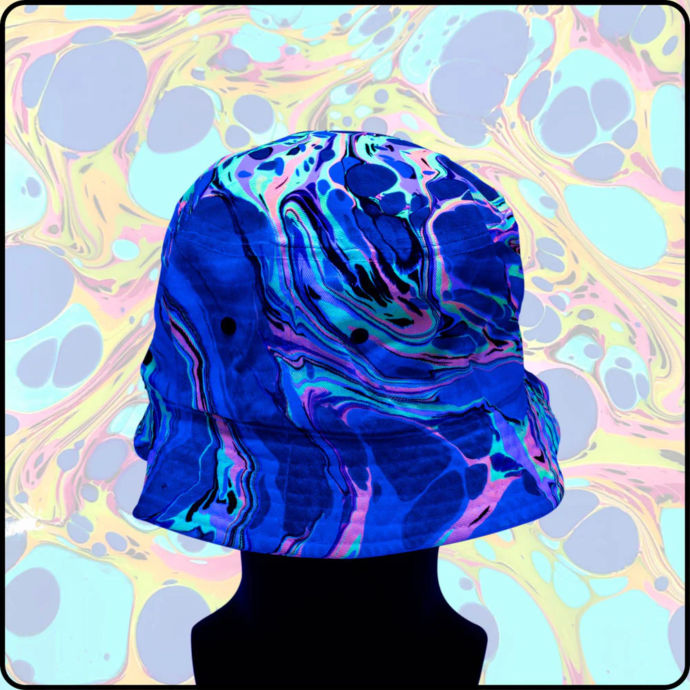 Fire Water UV Hydro-Dipped Bucket Hat - Image 6