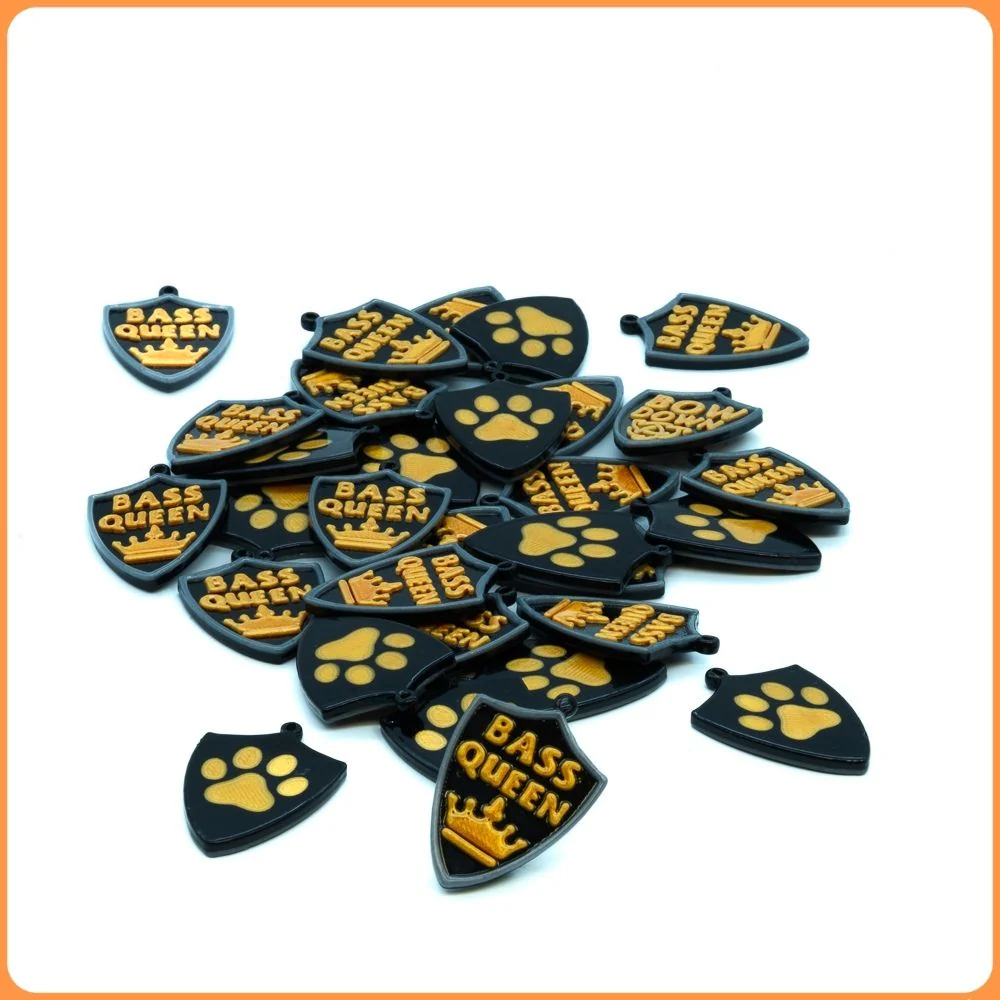 Gold Bass Queen Custom Charms - Image 2