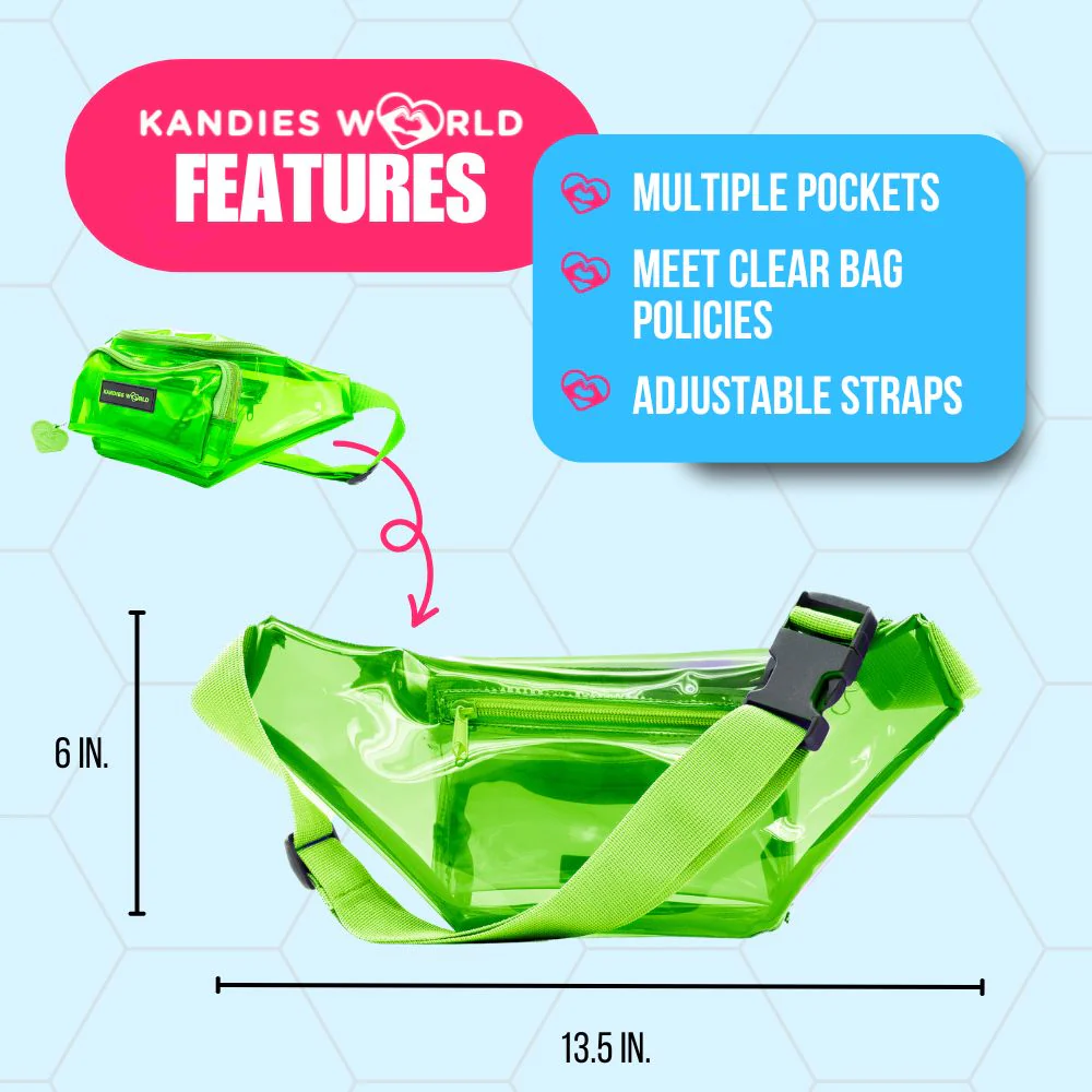 Green Clear Fanny Pack - Image 2