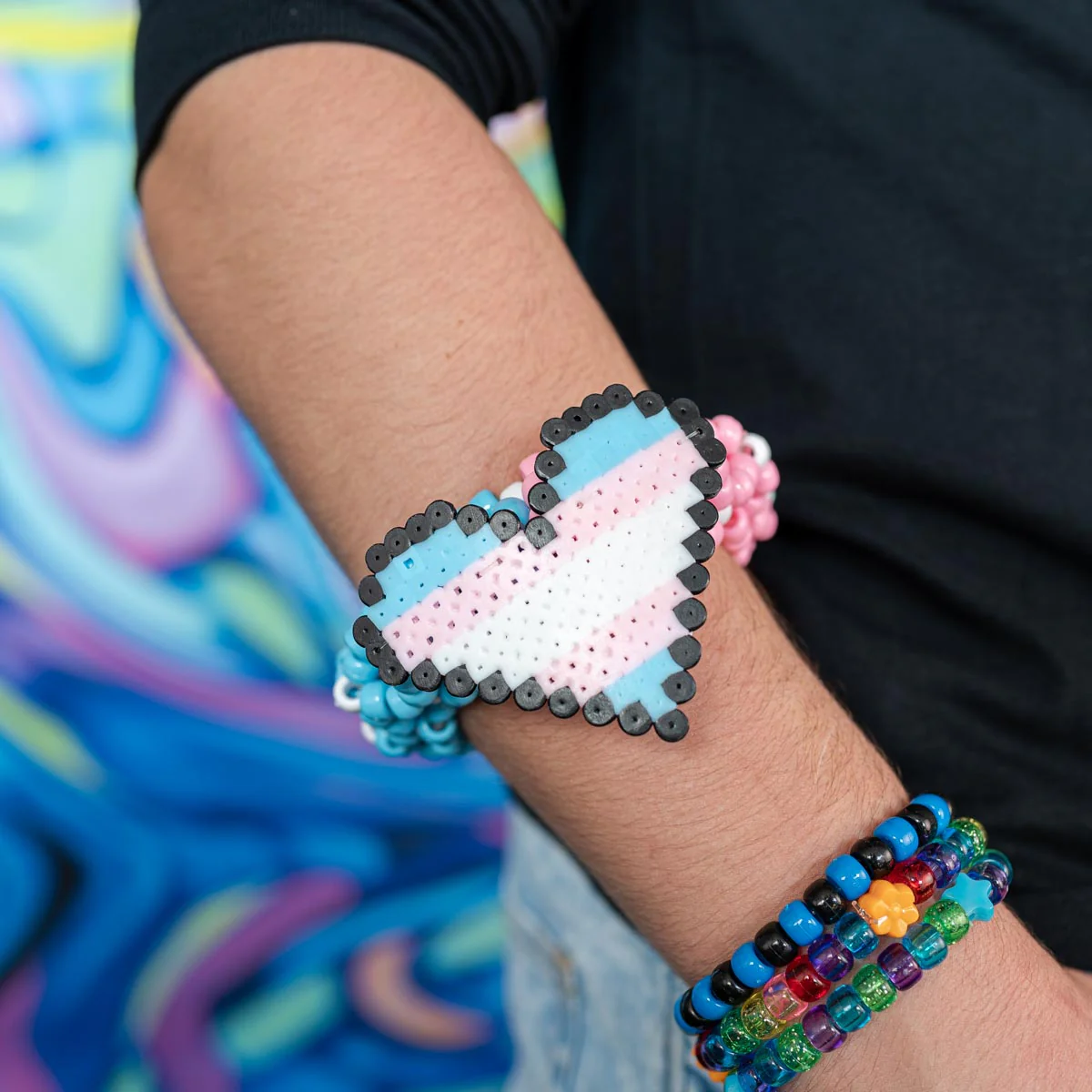 Heart Kandi Cuff Bracelet - Image 3