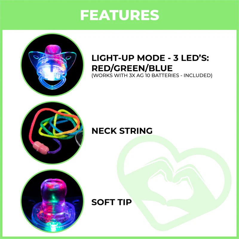 LED Pacifier Necklace - Image 3