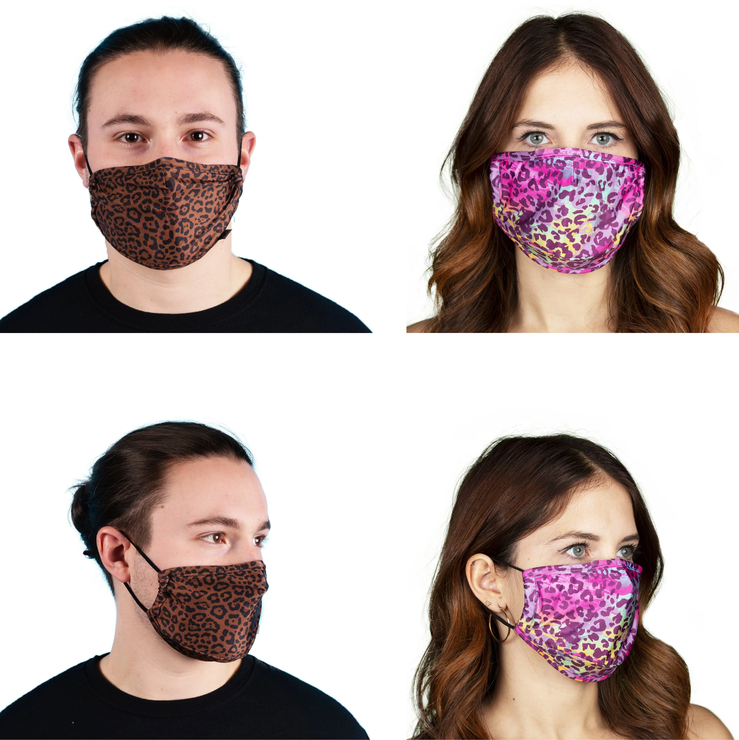 Leopard Face Mask and Adults - Adjustable, Nose Wire, Filter Pocket, Washable, Breathable FaceMask | Gift Idea  - Rave Mask - Image 5