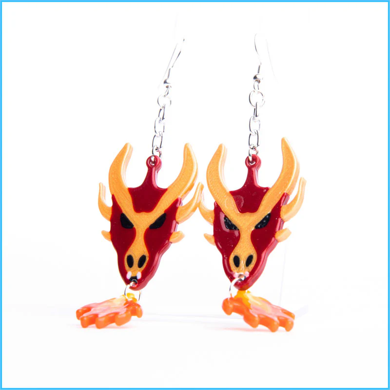 Limited Edition Forbidden Collection | Kandies World x NBKITTIEKAT Dragon Bundle in Black | Necklace and Earrings set - Image 4