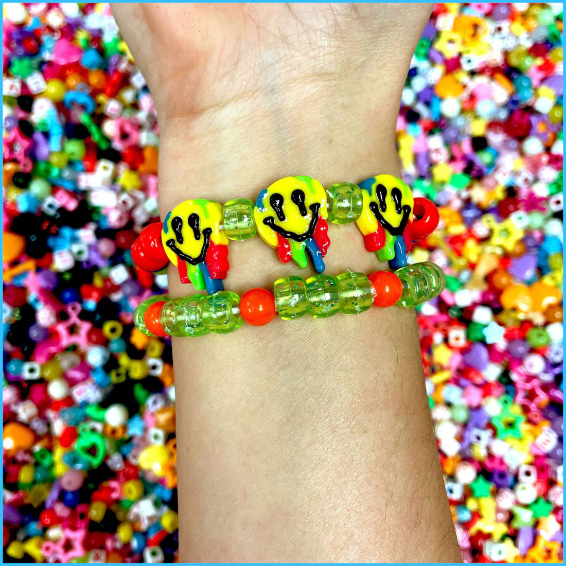 Melting Smiley Custom Beads - Image 3