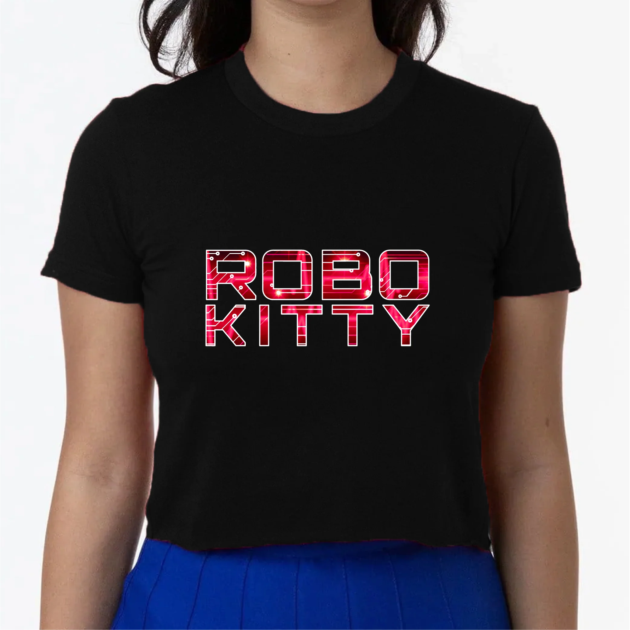 NBKittiekat Robo Kitty Crop Top - Image 2