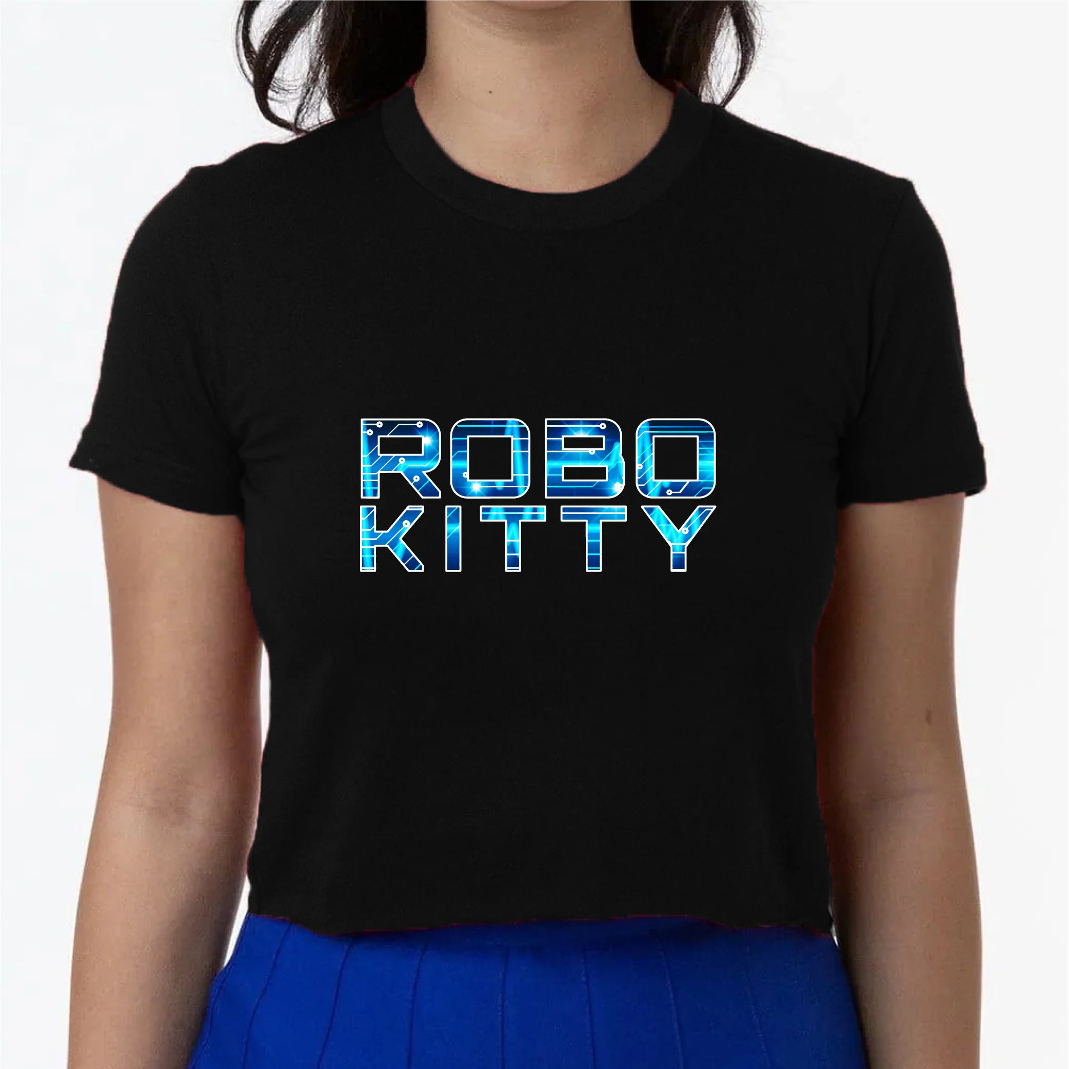 NBKittiekat Robo Kitty Crop Top - Image 3