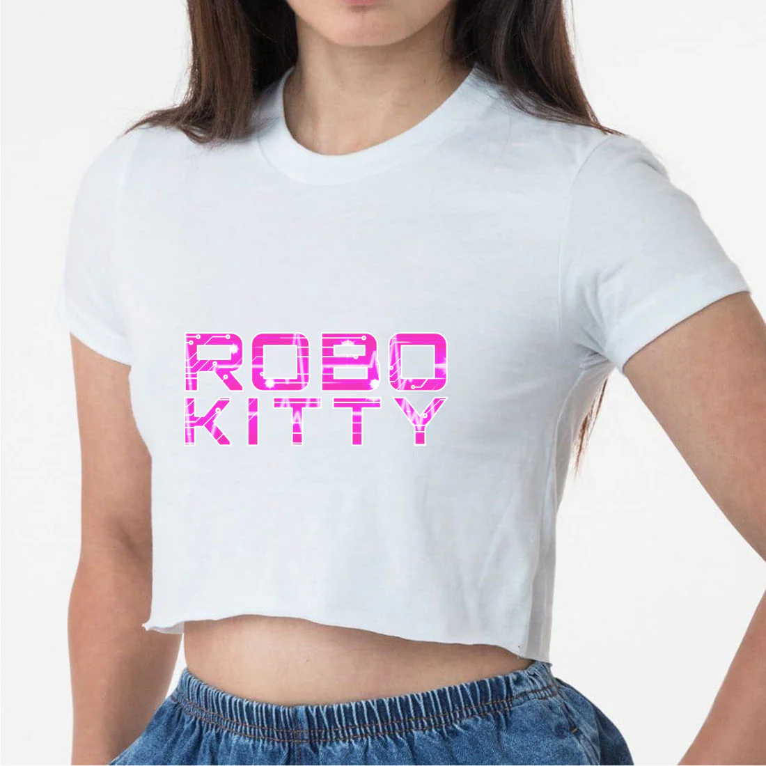 NBKittiekat Robo Kitty Crop Top - Image 4