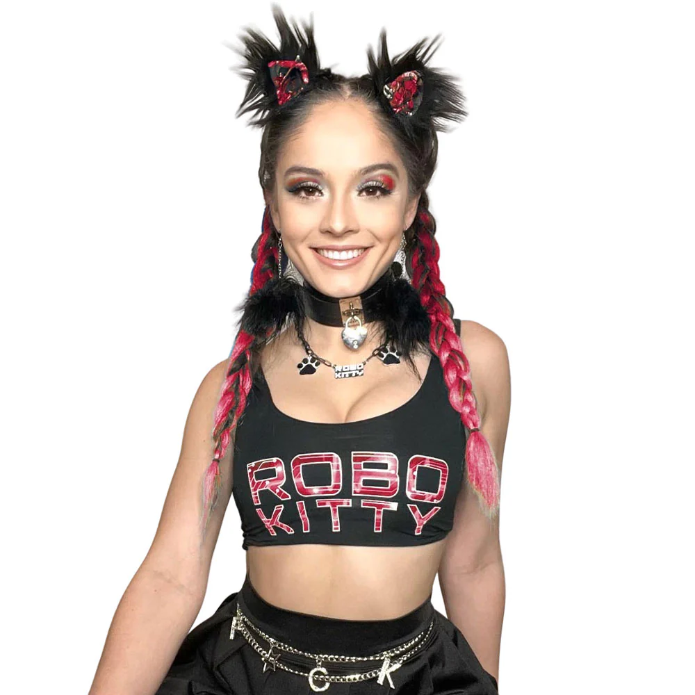 NBKittiekat Robo Kitty Sports Bra - Image 3