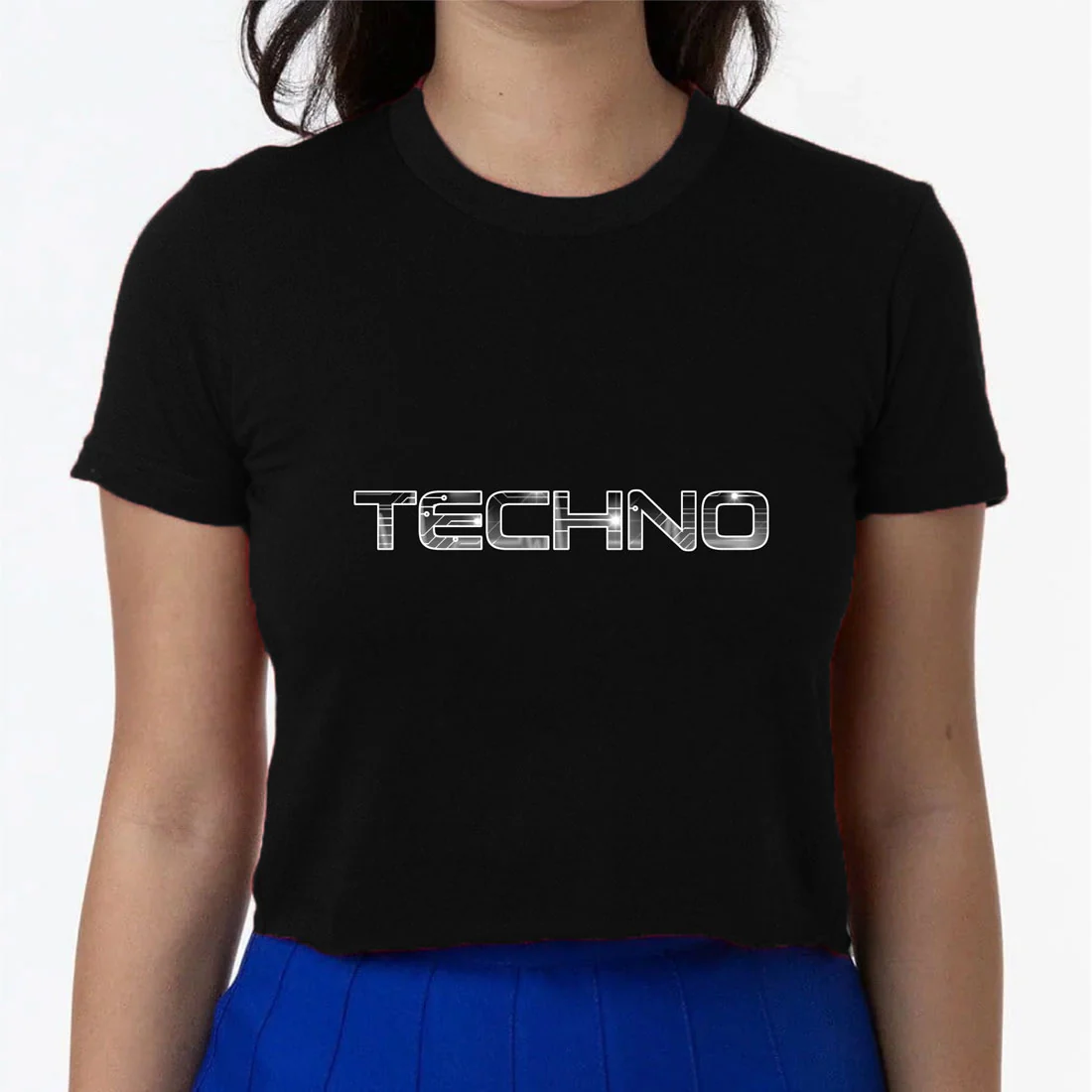 NBKittiekat Techno Crop Top - Image 2