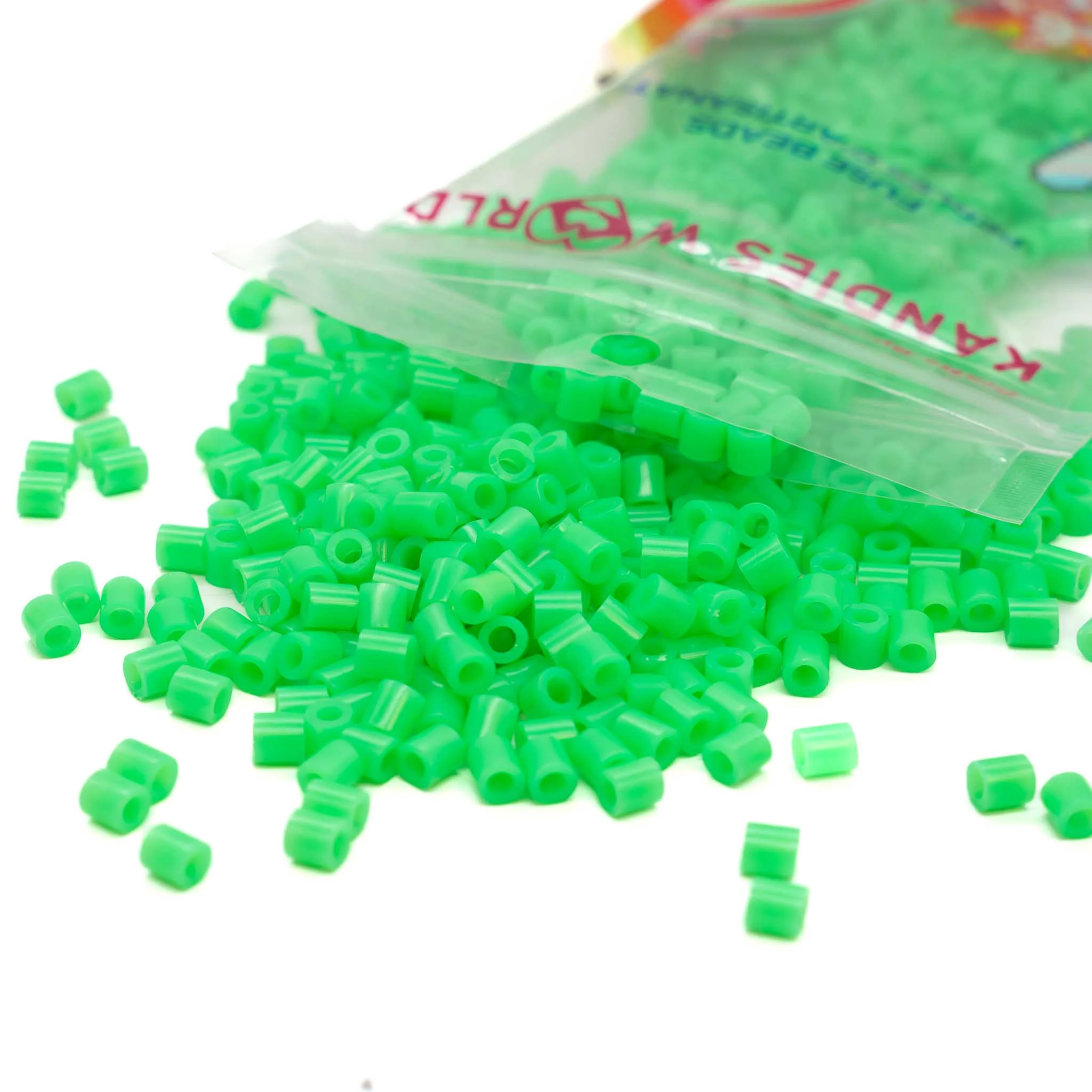 Neon Green Fuse Beads - 5mm - 1000/Pack - Image 2