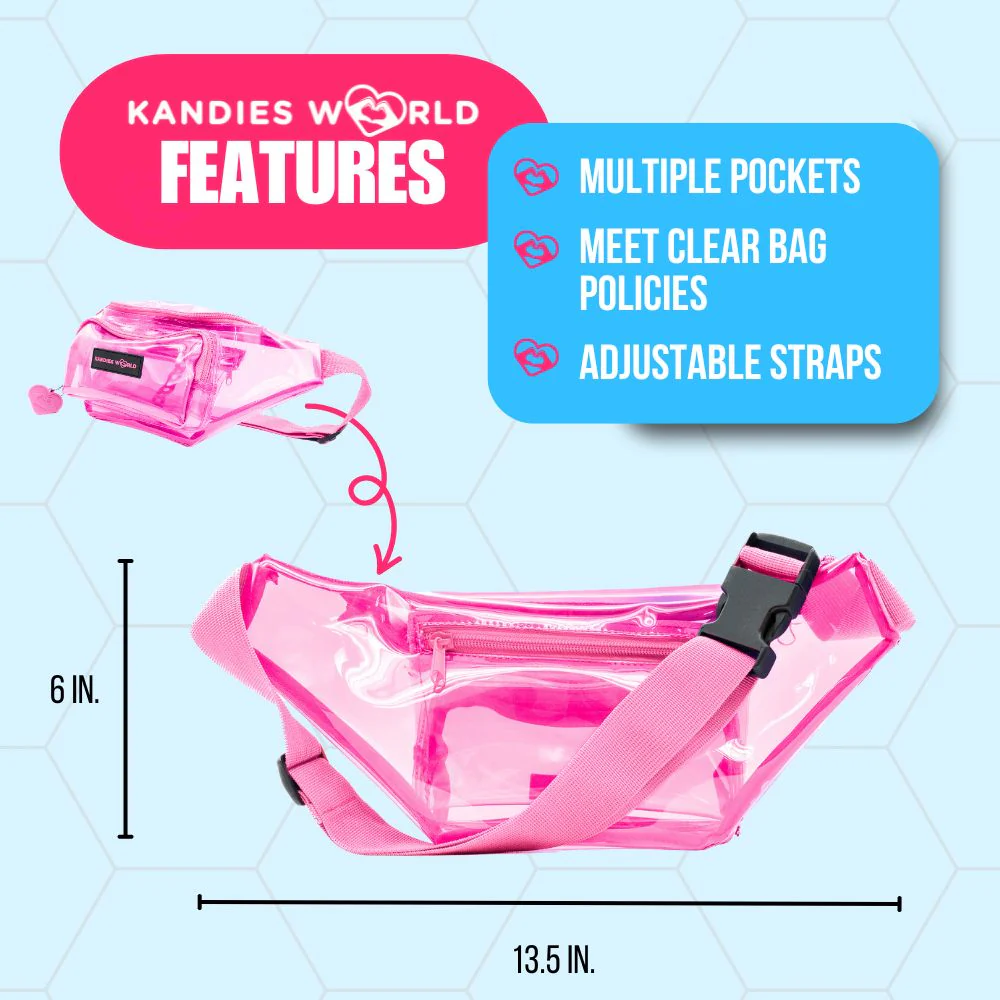 Pink Clear Fanny Pack - Image 2