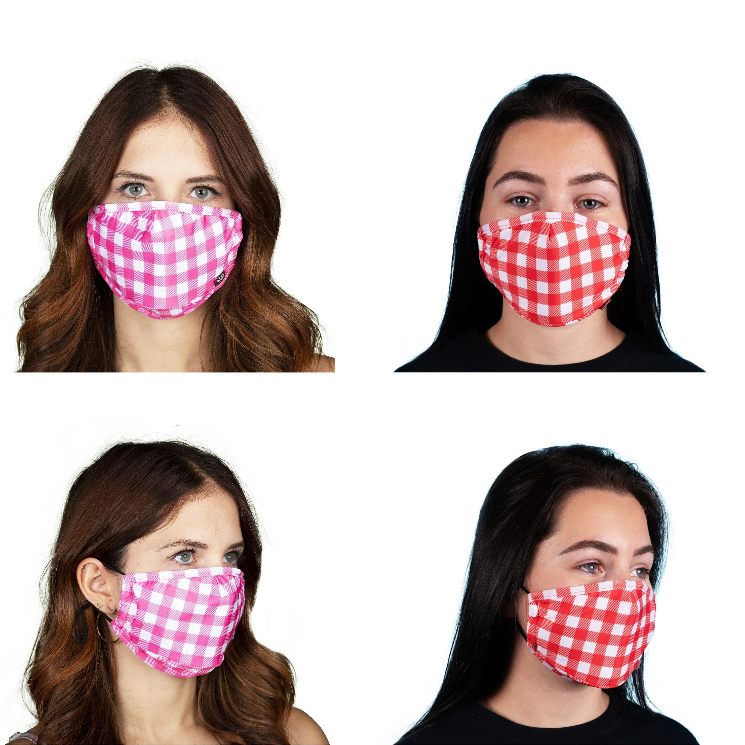 Plaid Pattern Face Mask For Adults. Filter Pocket, Nose Wire, Washable, Breathable and Adjustable Face Mask. Made in USA Rave Mask - Image 7
