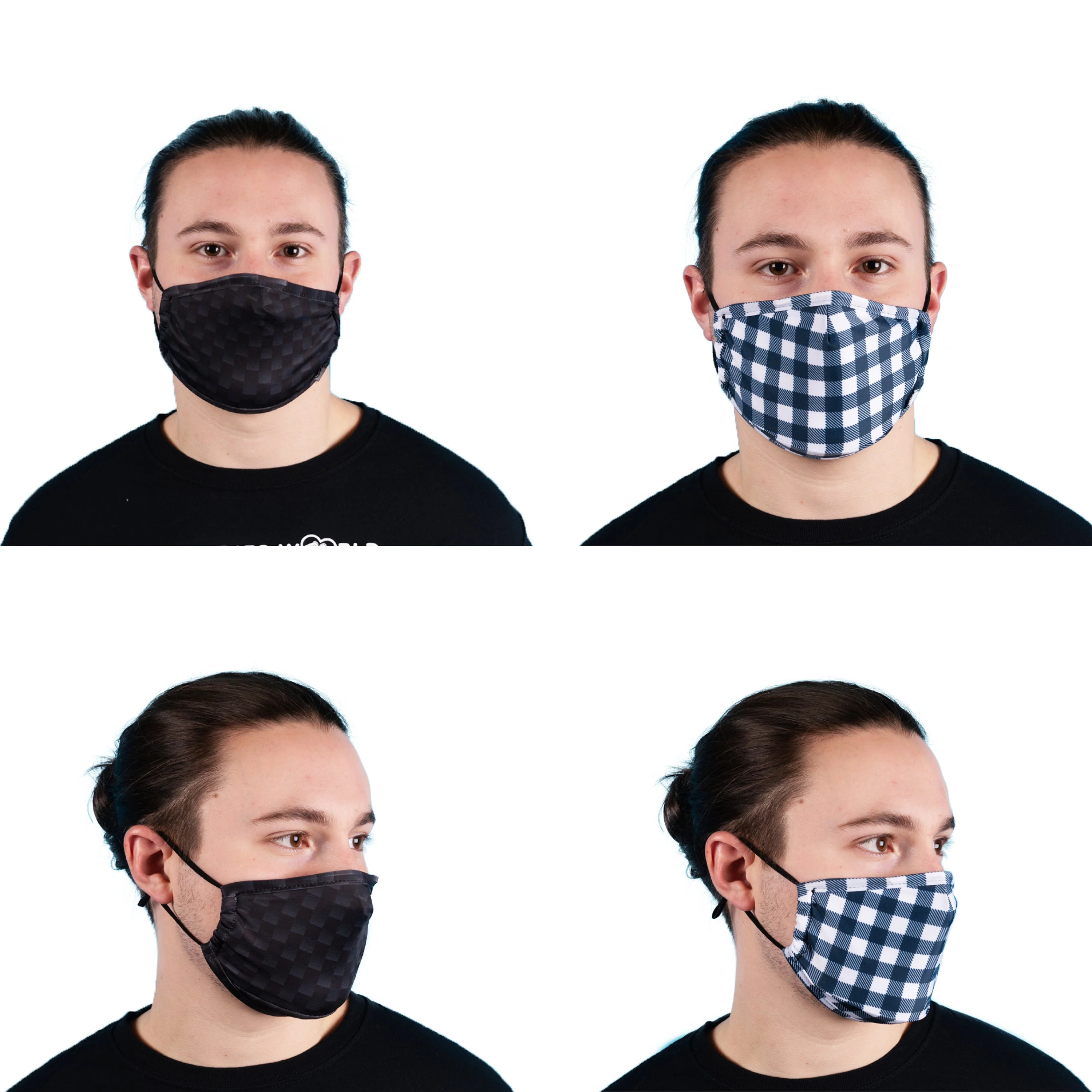 Plaid Pattern Face Mask For Adults. Filter Pocket, Nose Wire, Washable, Breathable and Adjustable Face Mask. Made in USA Rave Mask - Image 8