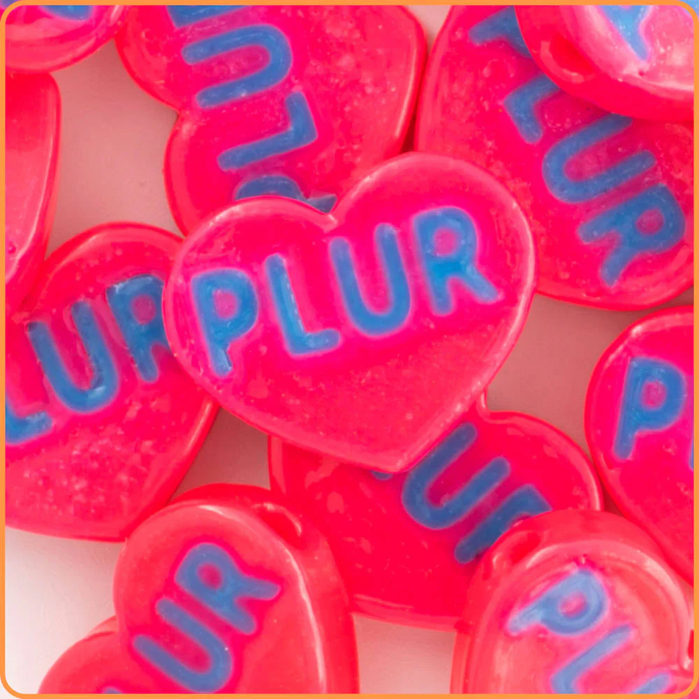 PLUR Hearts Custom Beads - Image 8