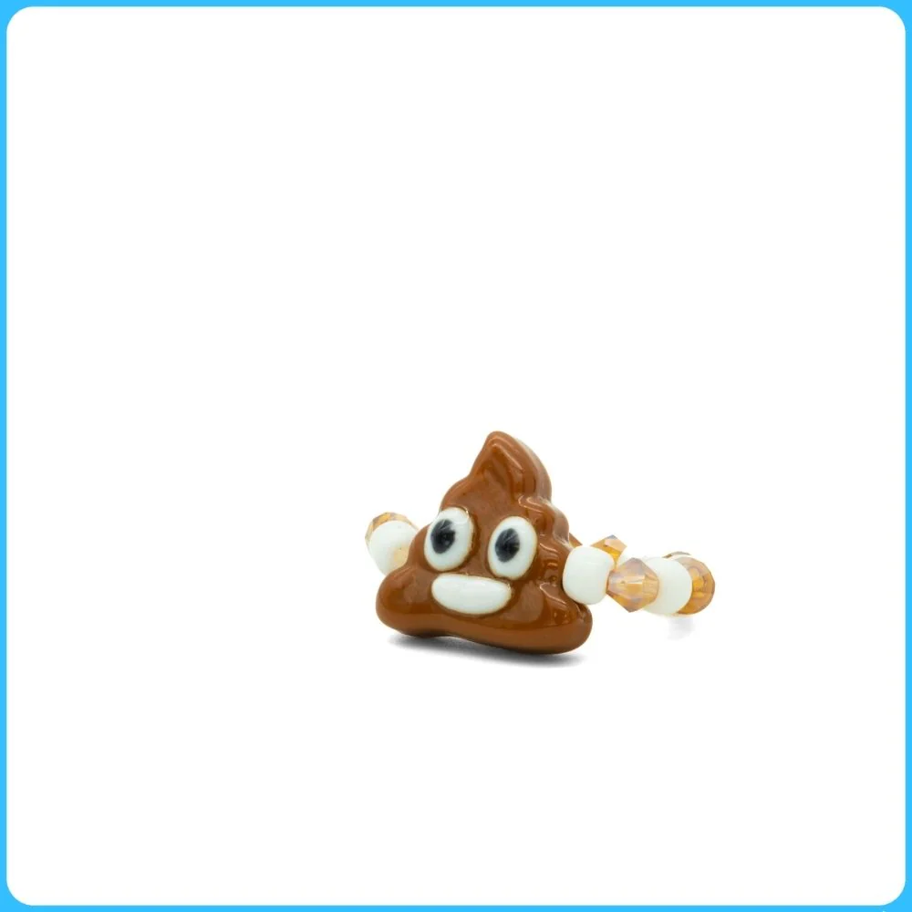 Poop Emoji Kandi Ring & Bracelet - 2/Pack - Image 3