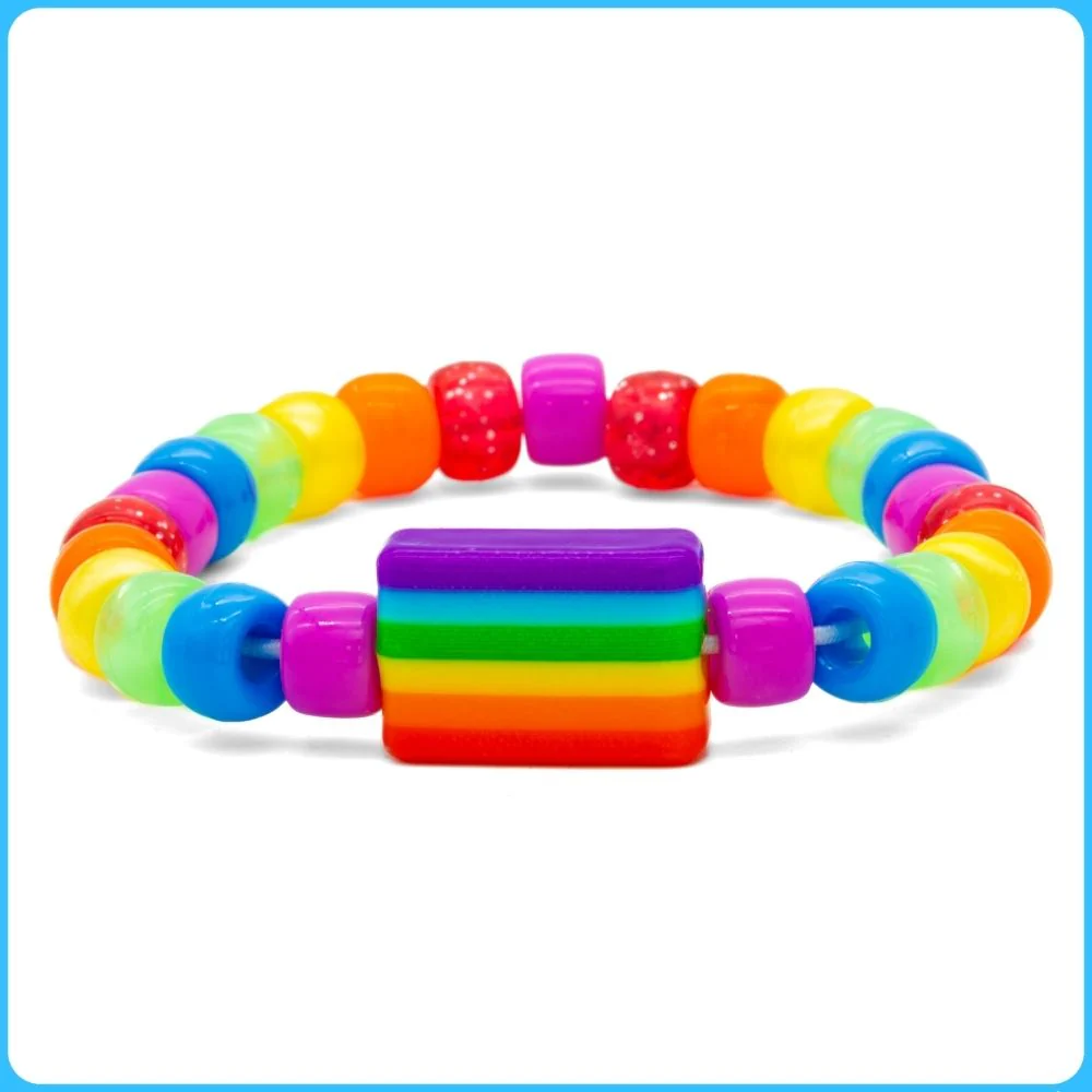 Pride Kandi Ring & Bracelet - 2/Pack - Image 2