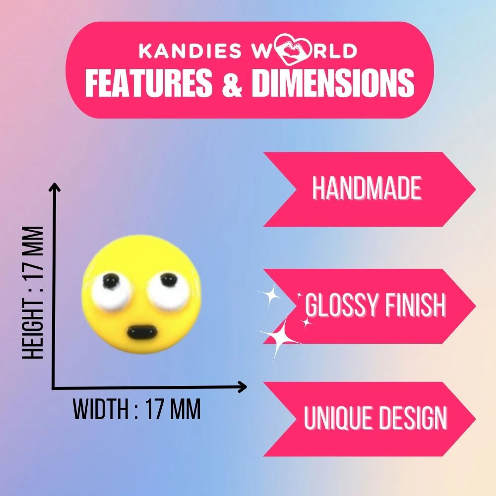 Rolling Eyes Emoji Custom Beads - Image 3