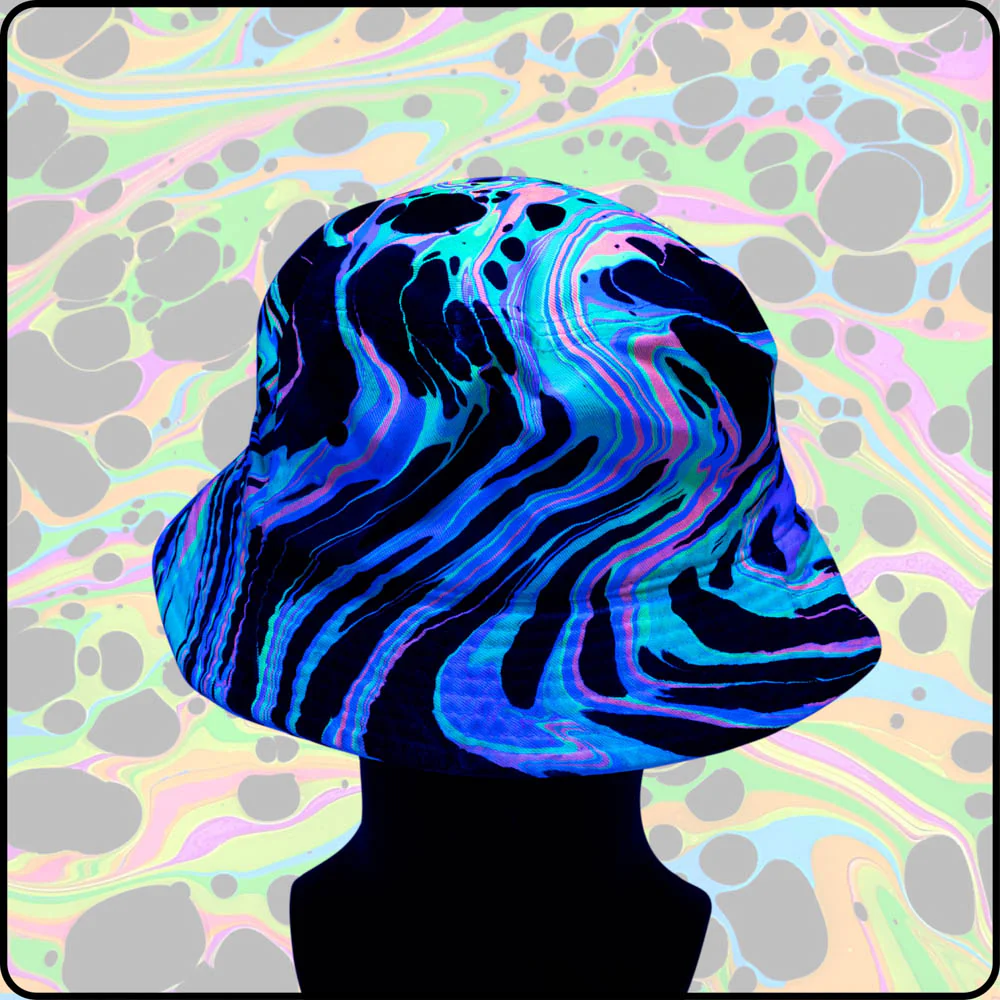 Space Spiders UV Hydro-Dipped Bucket Hat - Image 6