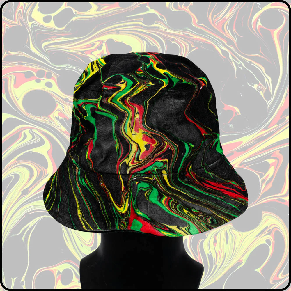 Spit Fire RGB Hydro-Dipped Bucket Hat - Image 3