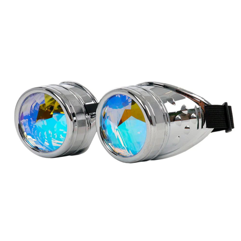 Silver Kaleidoscope Round Goggles - Image 2