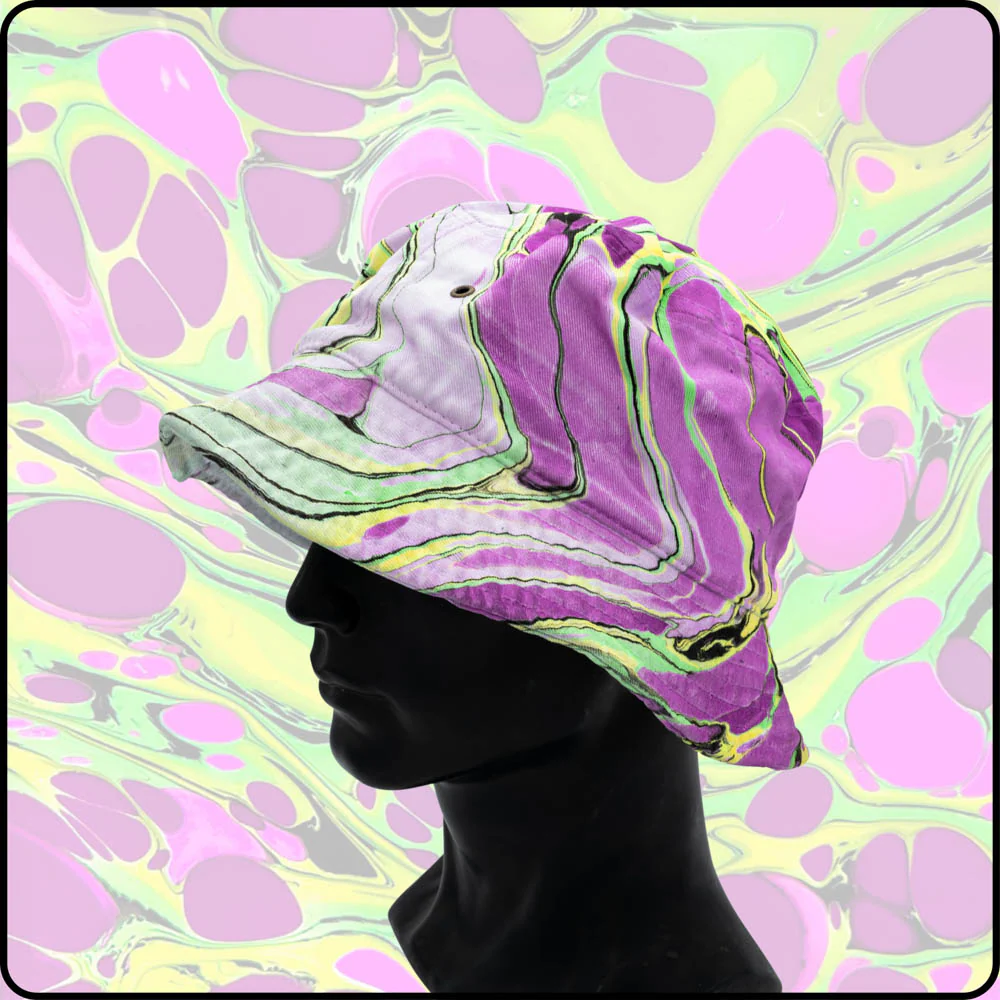 Toxic Waste UV Hydro-Dipped Bucket Hat - Image 3