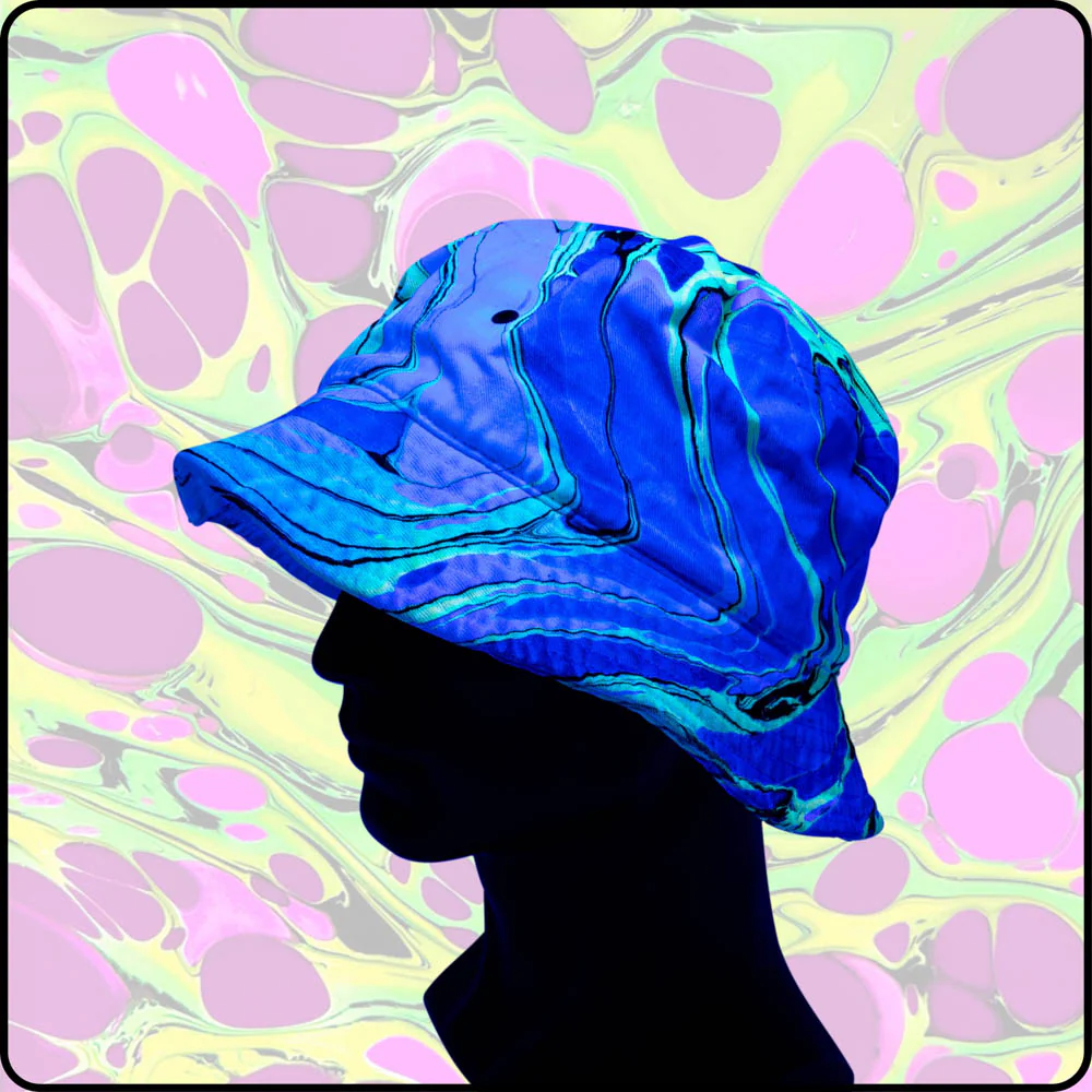 Toxic Waste UV Hydro-Dipped Bucket Hat - Image 4