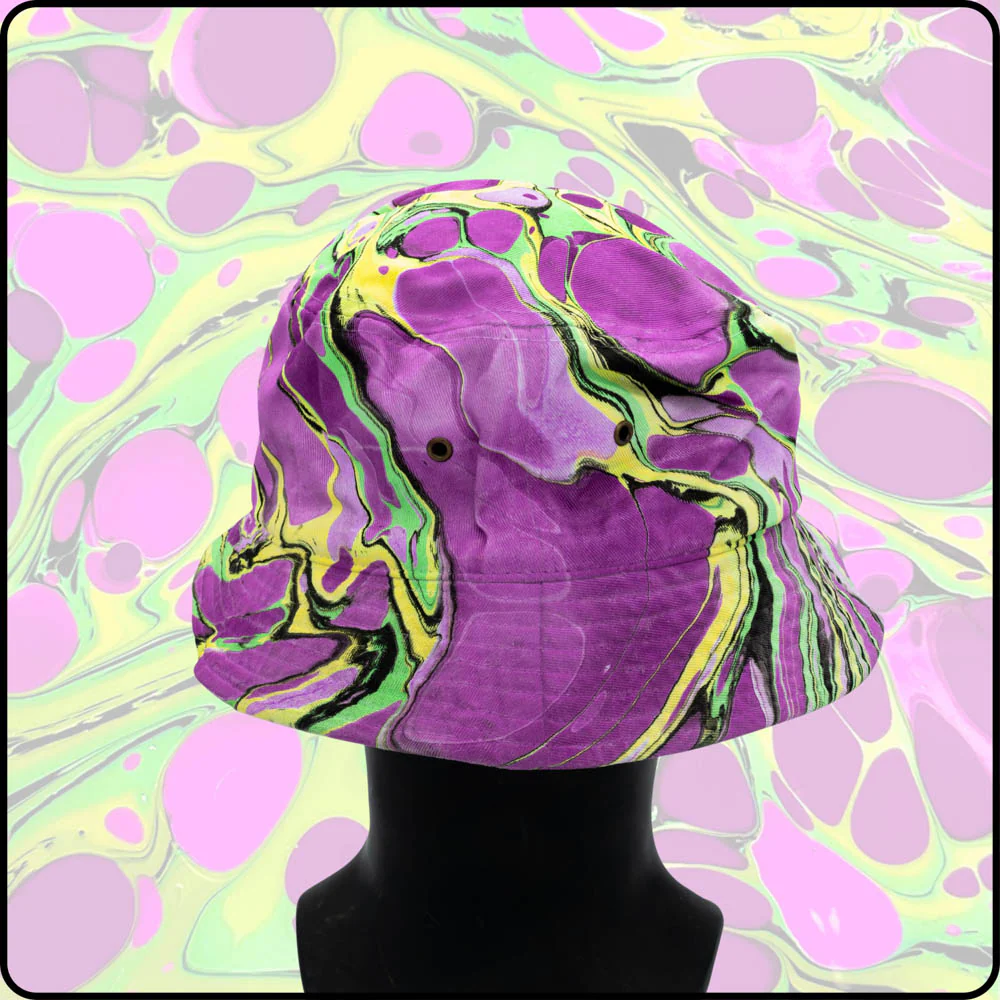 Toxic Waste UV Hydro-Dipped Bucket Hat - Image 5