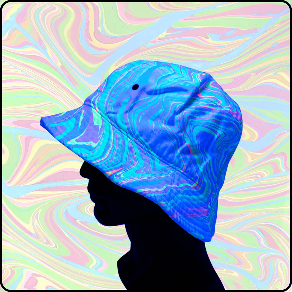 Unicorn Farts UV Hydro-Dipped Bucket Hat - Image 4