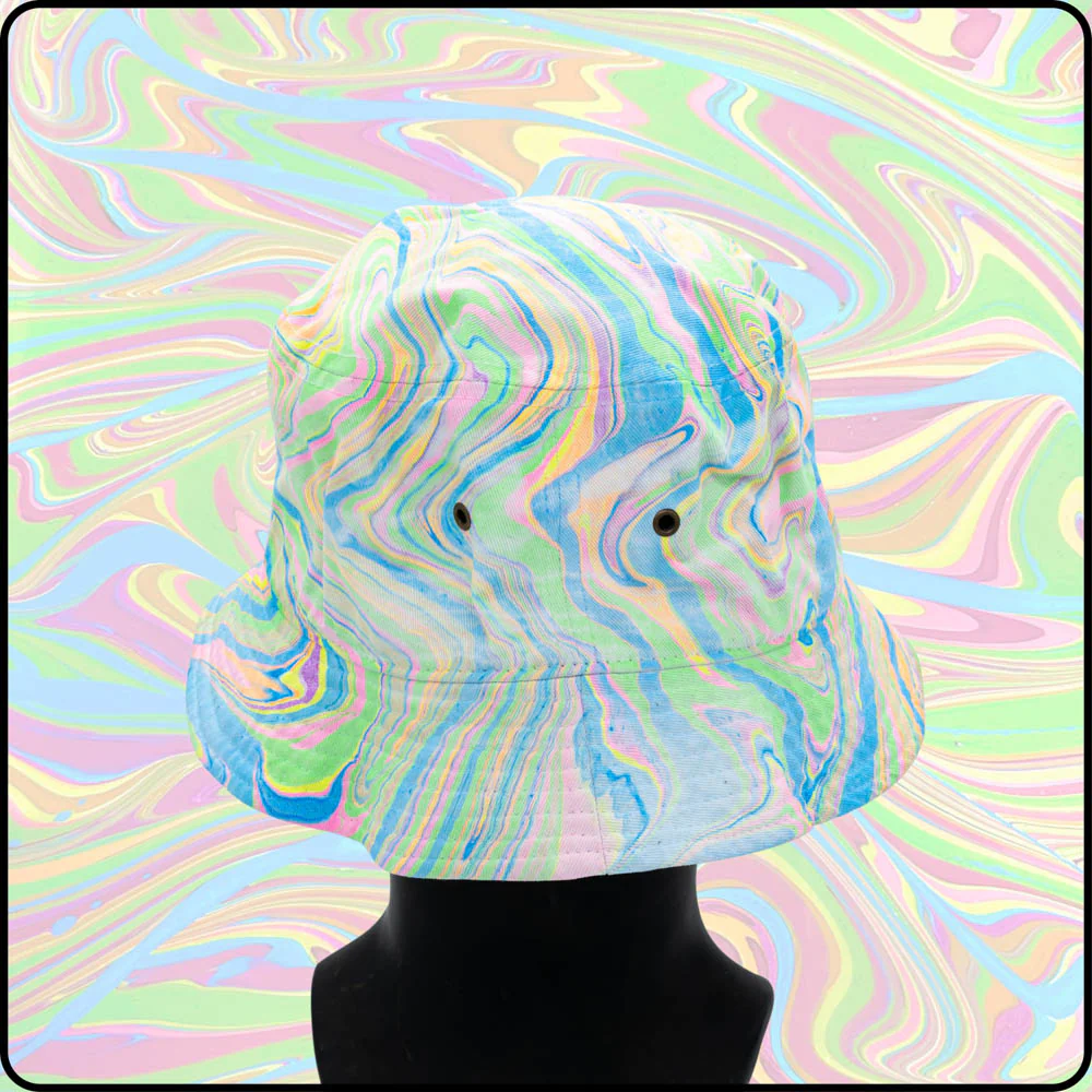 Unicorn Farts UV Hydro-Dipped Bucket Hat - Image 5