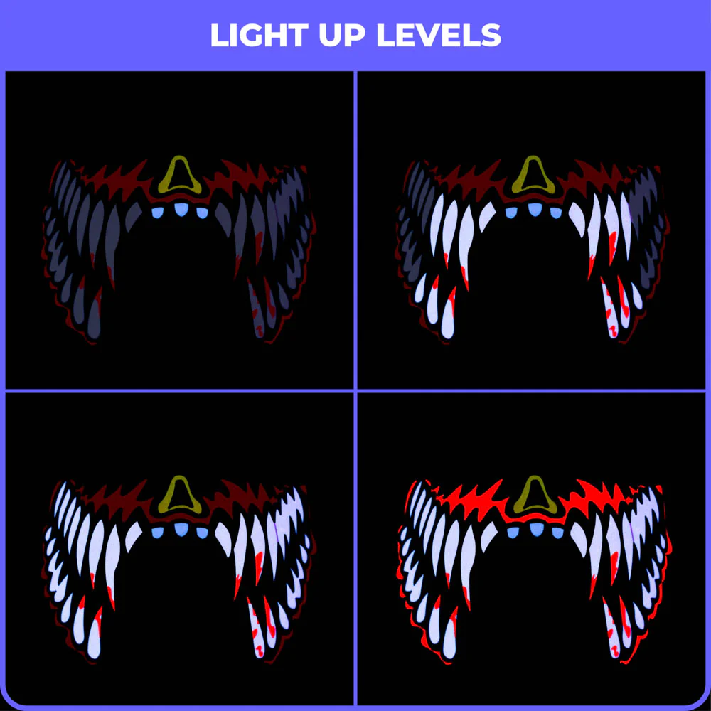 Venom | LED Sound Reactive Mask - Image 4